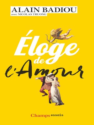 cover image of Éloge de l'amour